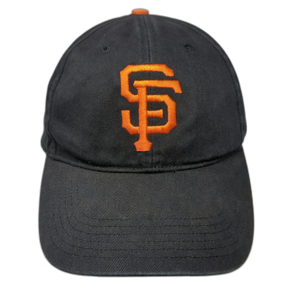 San Francisco Giants MLB T.E.I. Baseball Cap Black One Size Logo Gray Underbrim
